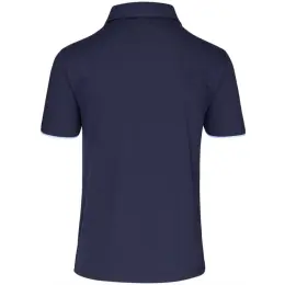 Mens Delta Golf Shirt Navy Back
